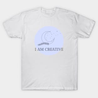 Affirmation Collection - I Am Creative (Blue) T-Shirt